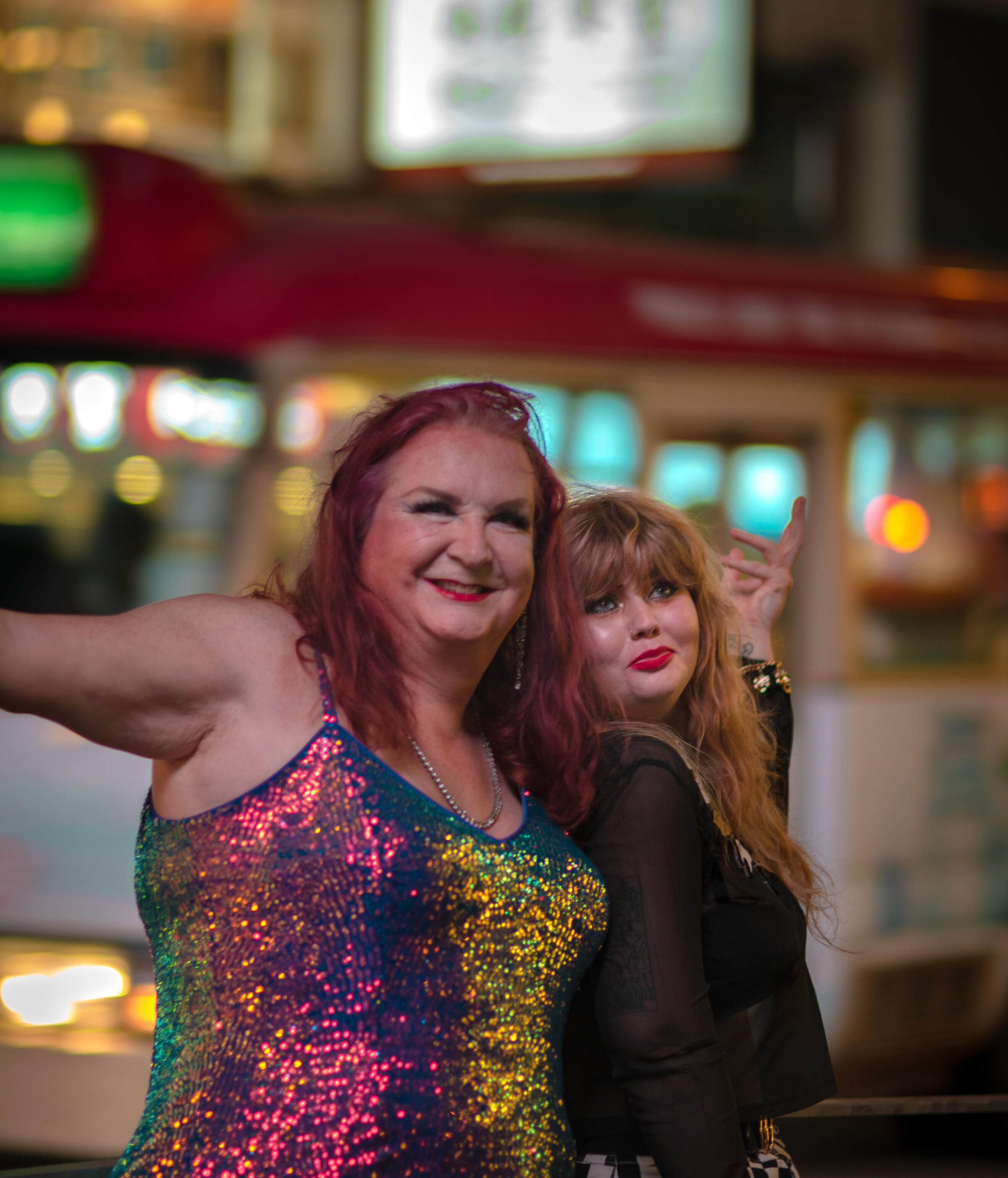 Bitches in Stitches Hong Kong Rose Rage and Jenna Hudson of Bitches in Stitches Hong Kong - Hong Kong, 2022 (photo by Alicia Gigi Ku)